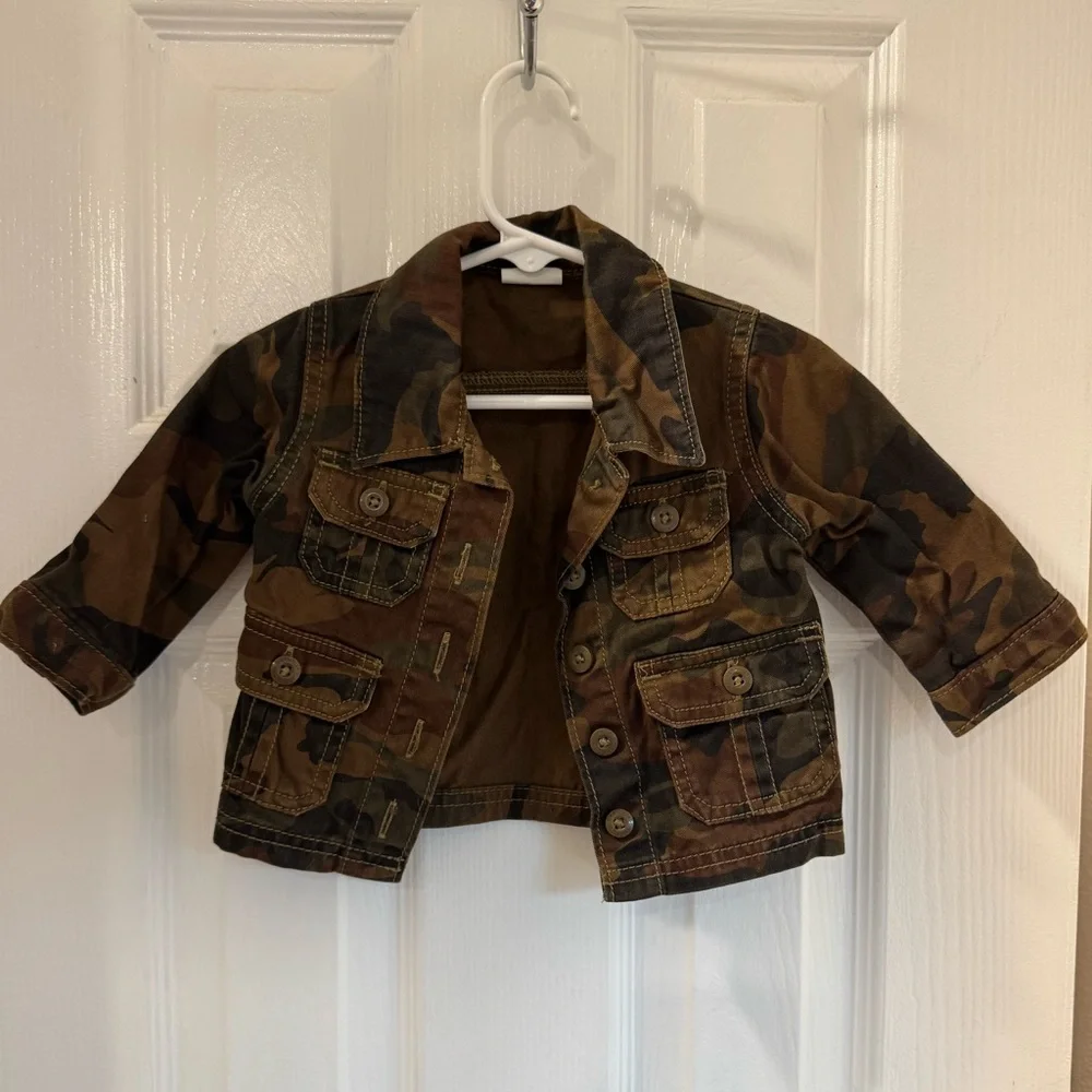 Wrangler Camouflage Cargo Military Jacket 100% cotton - Picture 1 of 5